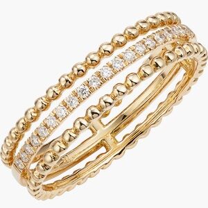 Bony Levy
Diamond & 18K Gold
Bead Stacking Ring